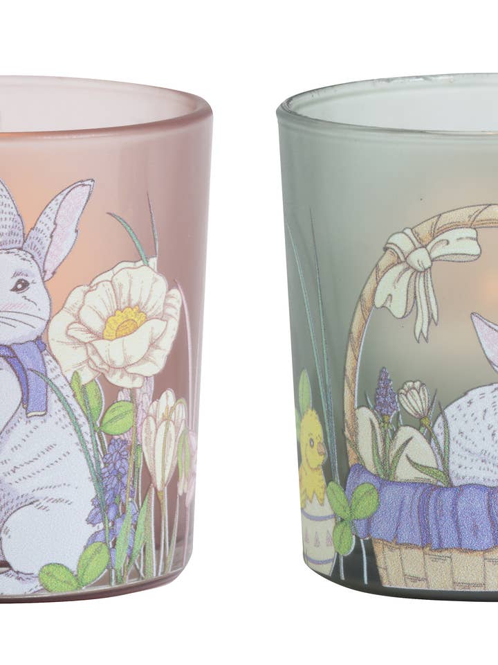 Assorted 3" Dia. X 3" Height Easter Themed Candle Holder for wholesale by Biedermann & Sons