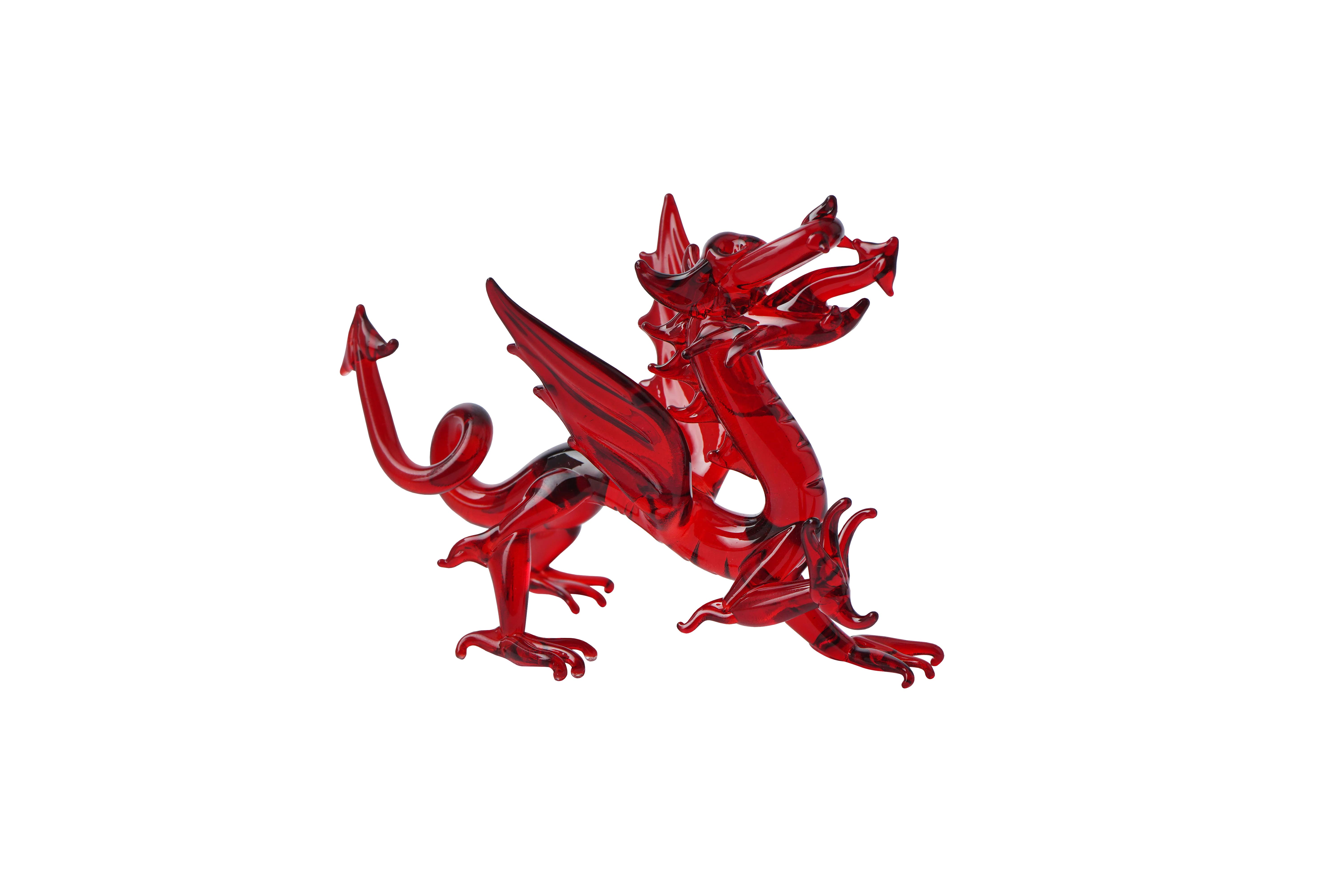 CGB Giftware - Vente Objets de décoration - Ornement en verre représentant un dragon gallois dans une boîte cadeau2