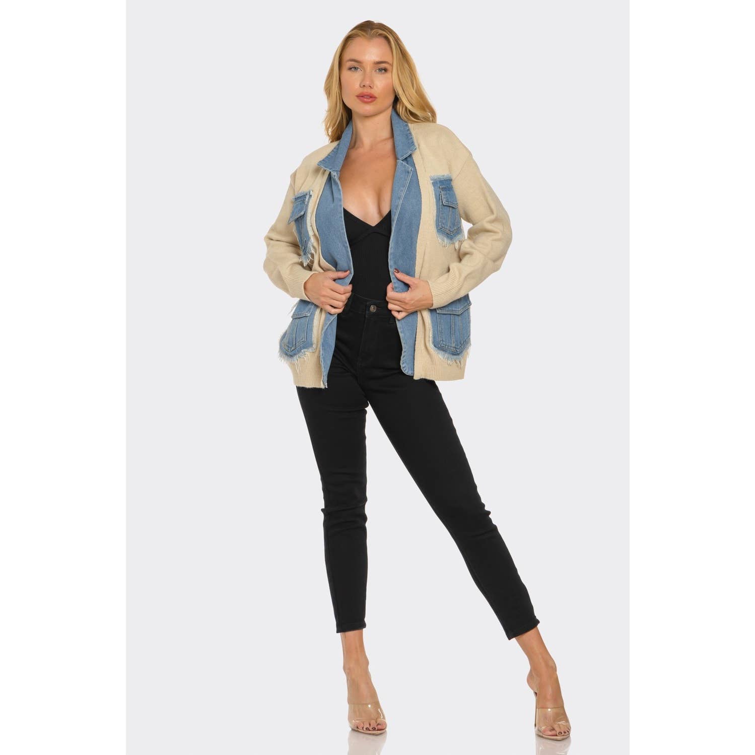 omgstyles - Wholesale Jas - Dames - Demi Denim Gezellige Jas5