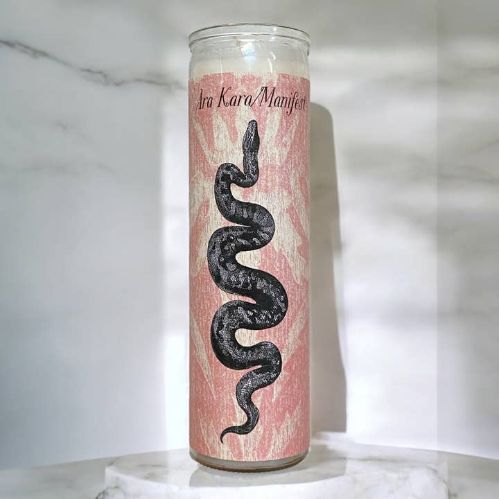 "Ara Kara/Manifest" Soy Ritual Candle for wholesale by Snakes for Hair