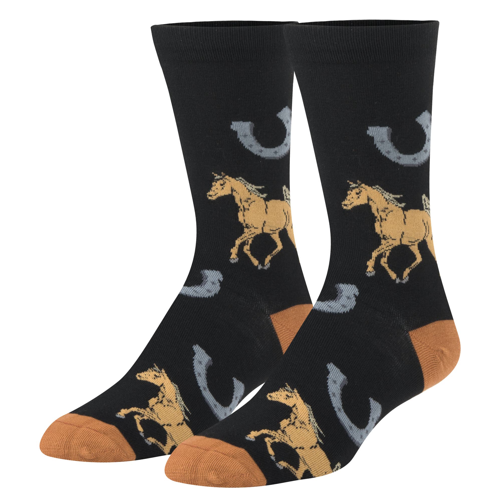 Crazy Socks - Vente Chaussettes – femme - Crazy Socks - Femmes Crew - Chevaux2