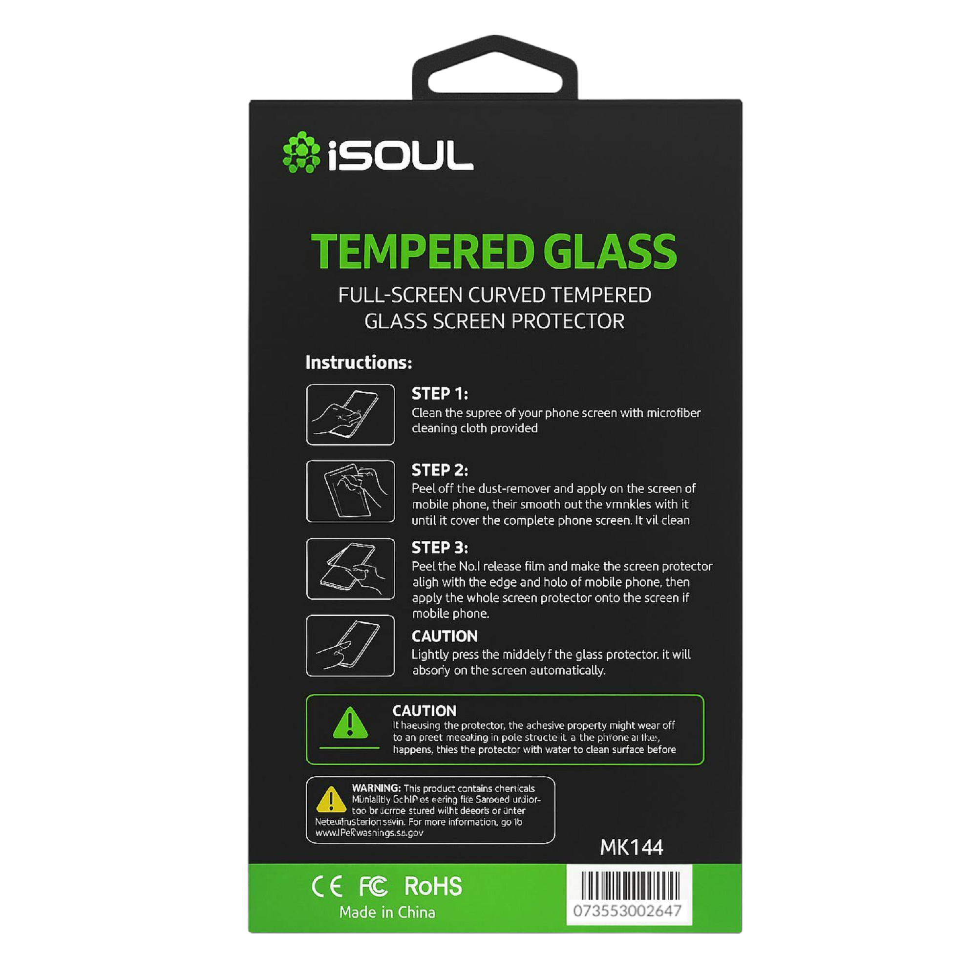 Mighty Wireless - Wholesale Device Screen Protector - iSoul Tempered Glass Available for All Phones MK1444