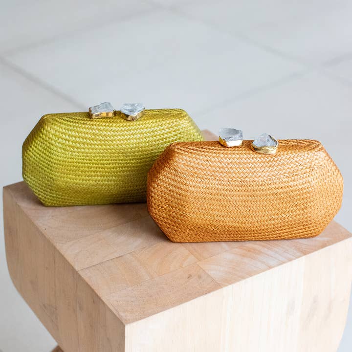 LIKHÂ - Wholesale Clutch Bag - Women's - Camel Clutch Bag - Woven Clutch Purse | LIKHA