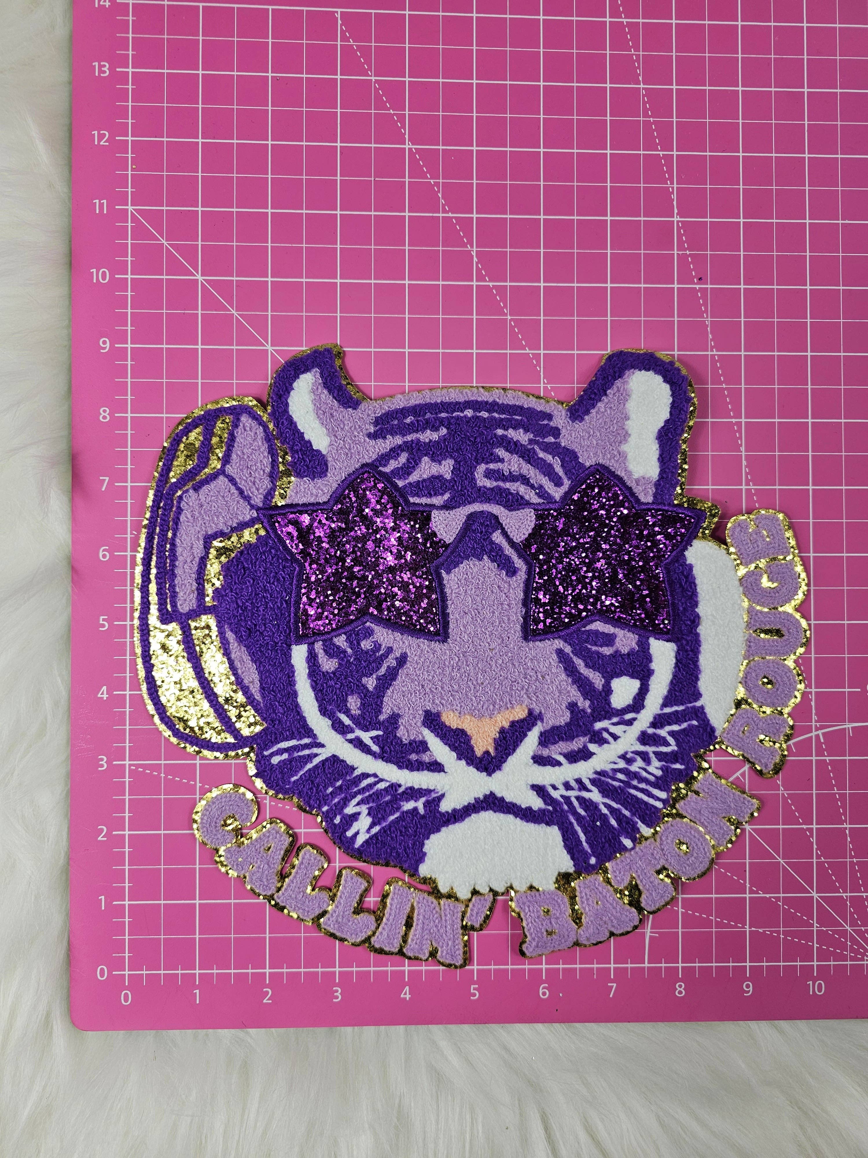 Scratch Decor - Wholesale Patch - Callin' Baton Rouge Tiger Iron On Patch1