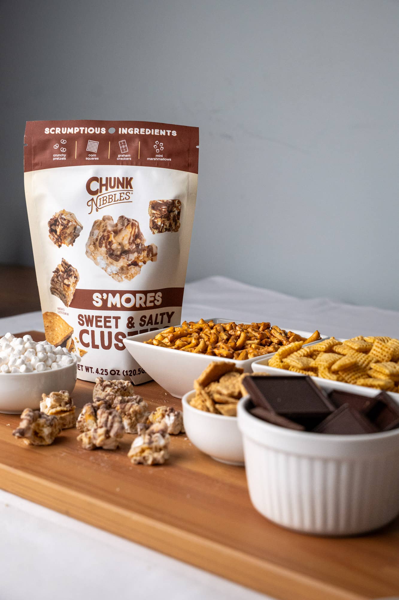 Chunk Nibbles - Venta al por mayor Pretzels - Paquete de Snack de 2oz S'mores Chunk Nibbles3