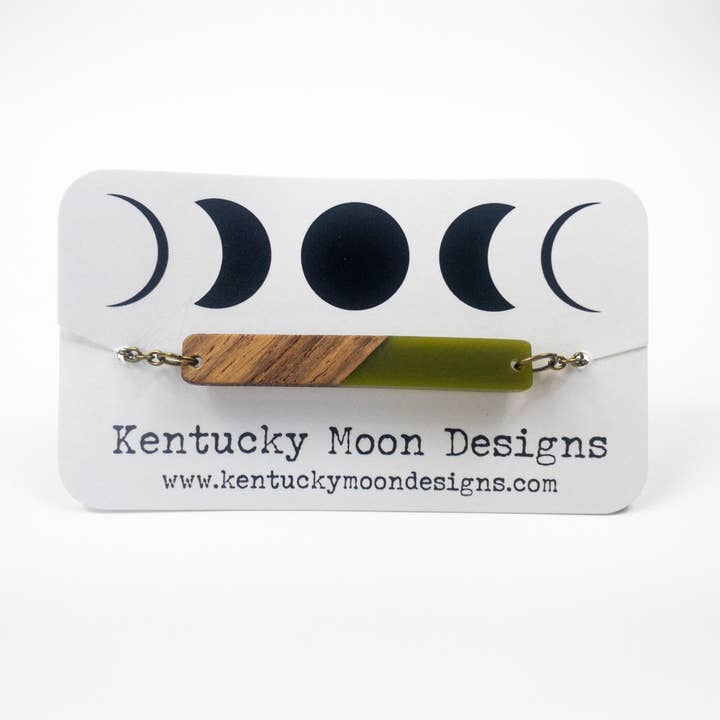 Green Bohemian Necklace + Boho Necklace + Lightweight for wholesale by Kentucky Moon Designs