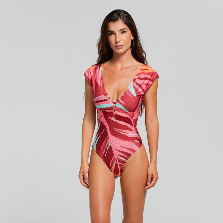 RAINFOREST RADIANCE PLUNGE INTERO LATINO FIT per la vendita all'ingrosso da parte di Cosita Linda