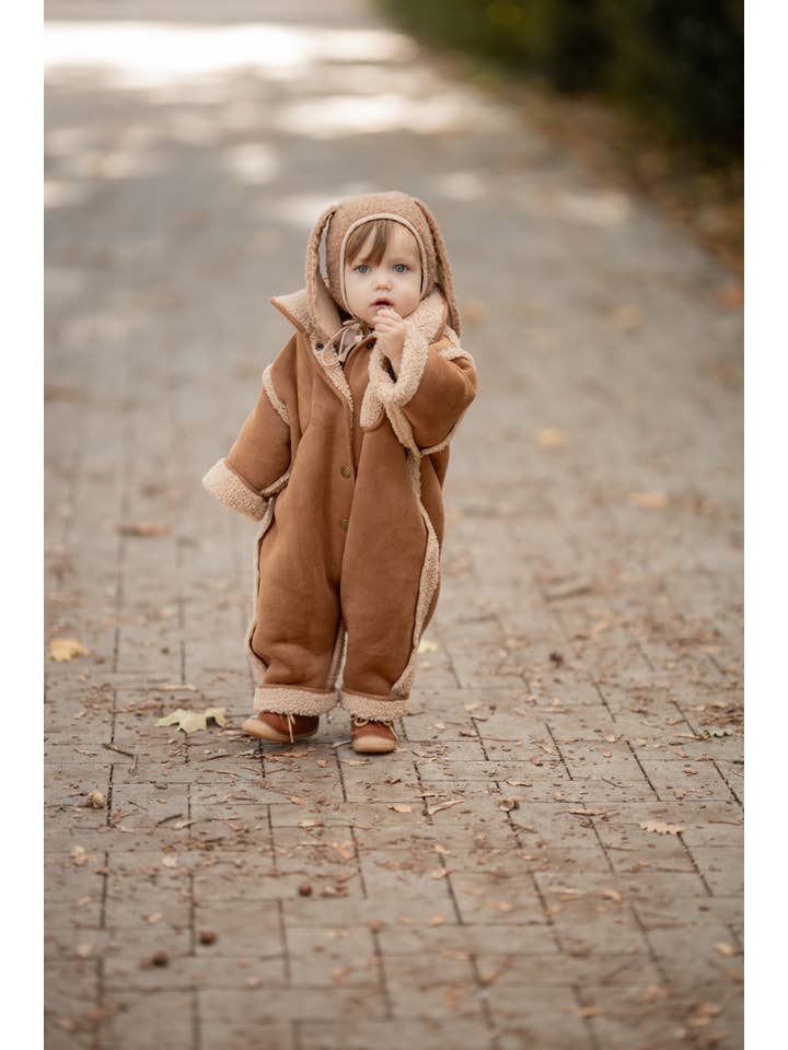 Annie & Charles – Großhandel Overall-Set – Kinder – Annie & Charles® Kinder Lammfell Wende-Overall