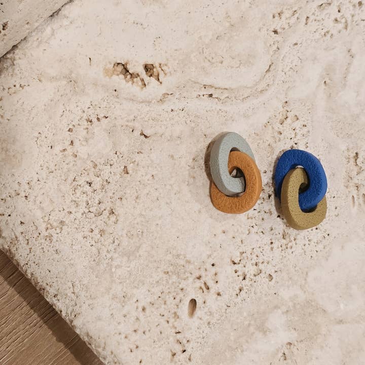 That Clay Girl Co. - Wholesale Dangle Earrings - Polymer Clay Earrings | Multicolored Earrings | Link Earring1