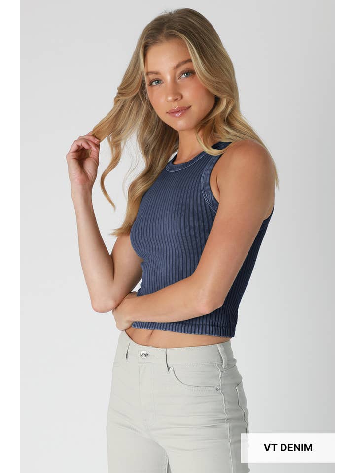 NIKIBIKI - Vente Débardeur – femme - NS8358 - Débardeur vintage à larges côtes18