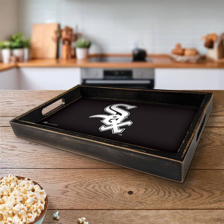 Fan Creations - Wholesale Serving Tray - Brightline MLB Chicago White Sox Logo Serving Tray