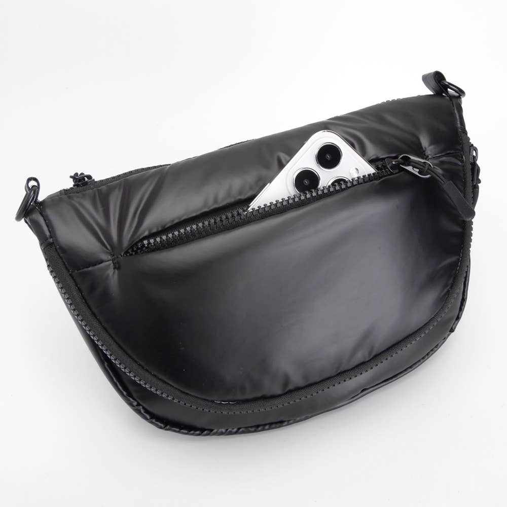 Sensibling Corp. – wholesale Crossbody bag – Women's – Puffer Half Moon Crossbody Bag10