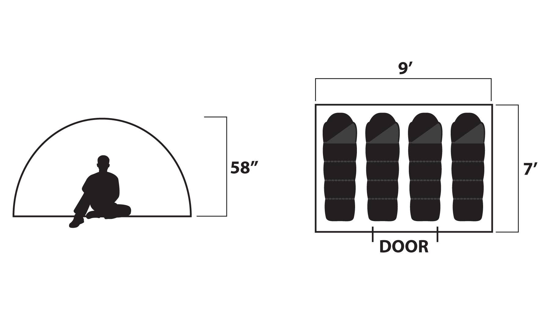 GigaTent – wholesale Tält – GigaTent - 4-personers kupoltält för camping2