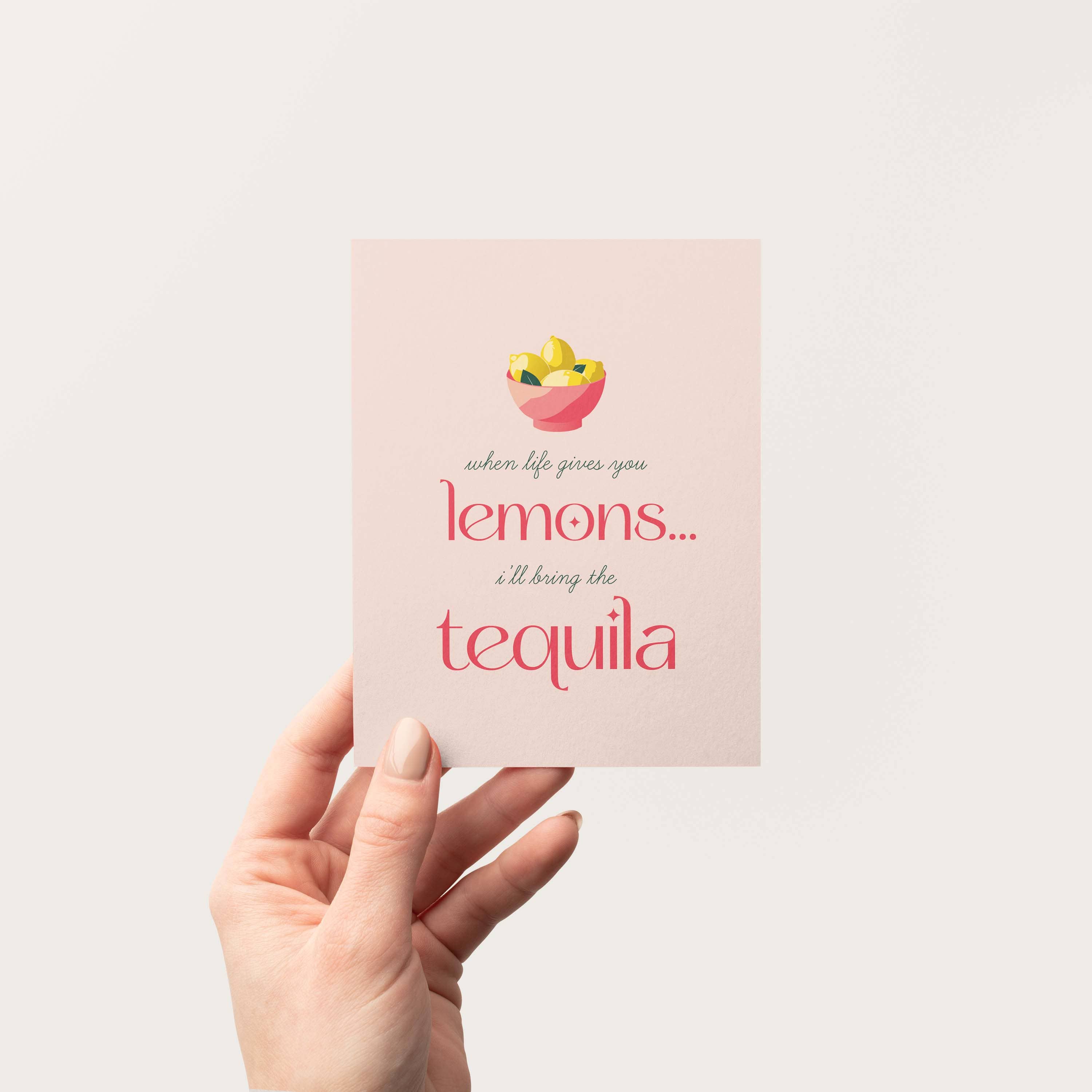 Blú Rose - Wholesale Sympathy Card - Lemons & Tequila Greeting Card2