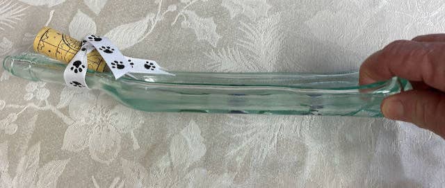 Rescued Whines - Wholesale Serving Tray - Clear Slumped Wine Bottle Tray with embedded wine bottle glass2