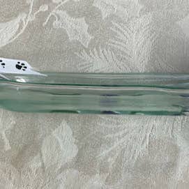 Rescued Whines - Wholesale Serving Tray - Clear Slumped Wine Bottle Tray with embedded wine bottle glass2