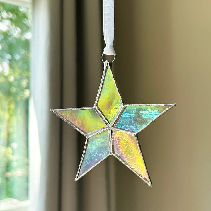 The Grandparent Gift Co. Inc. - Wholesale Ornament - Sleeping Star Infant Memorial Handmade Glass Star 77226