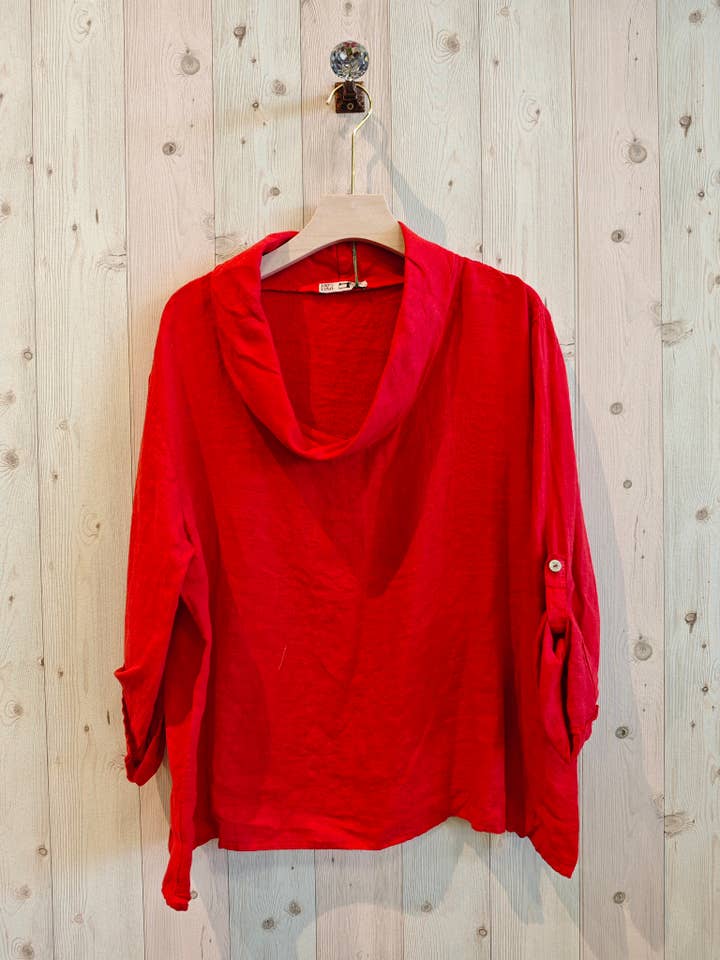 Linen & More - Wholesale Blouse - Women's - REF 10644 100% LINEN BOAT NECK BLOUSE8