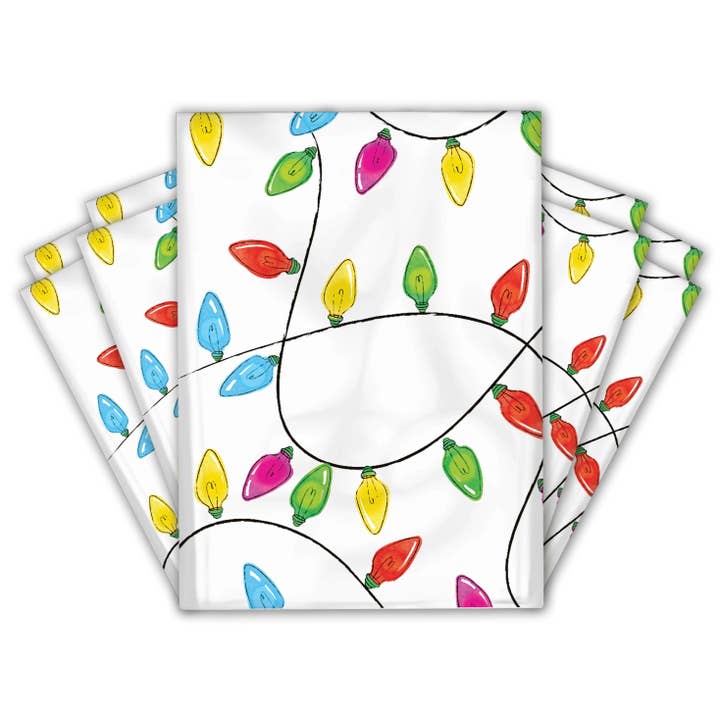 10x13 Christmas Lights Designer Printed Poly Mailers for wholesale by Eleven Fashion