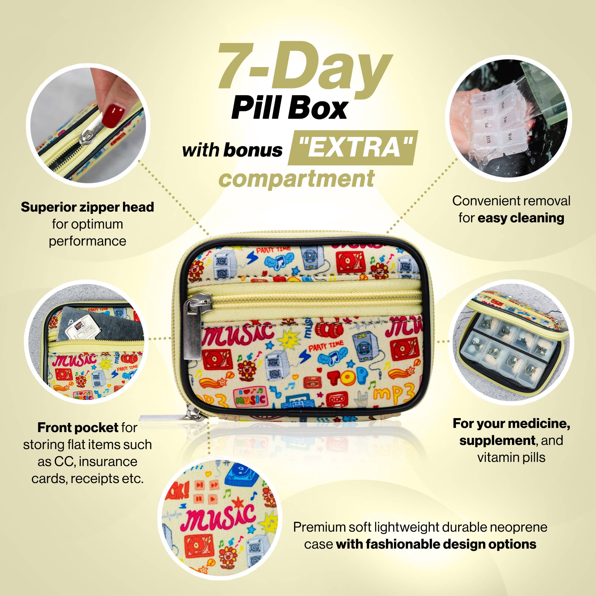MADE EASY KIT - Wholesale Pill Organizer - Made Easy Kit Pill Case - 7-Day Travel Medicine Organizer65