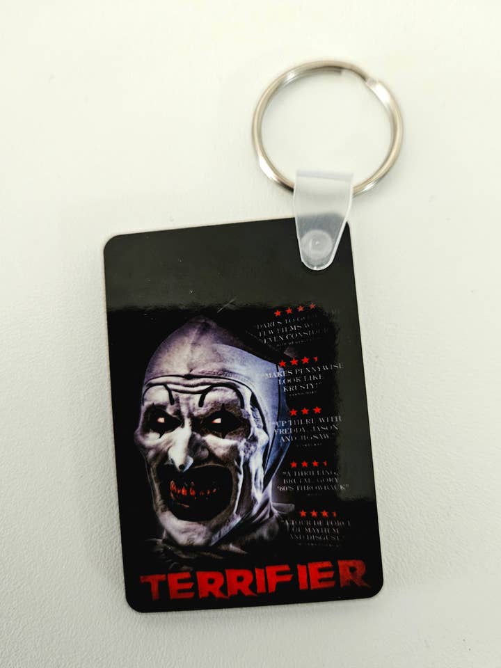 Llavero Horror en MDF sublimado de alto brillo para venta al por mayor de Crow Butterfly Horror