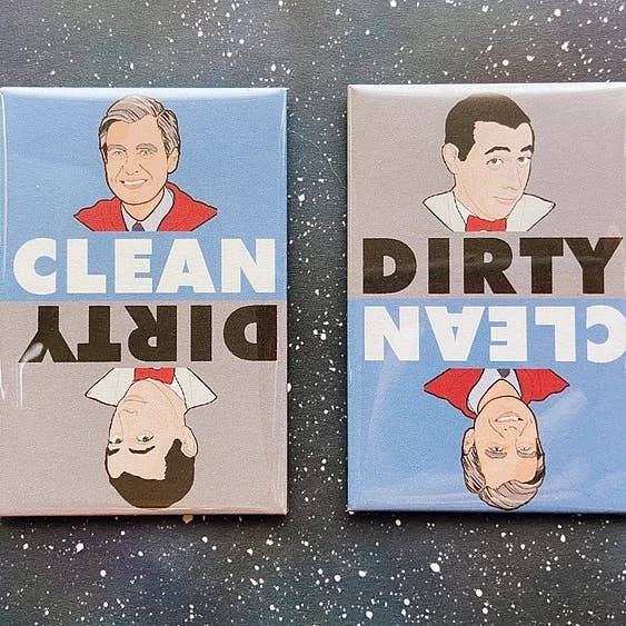 The Red Swan Shop - Vendita all'ingrosso Calamite - Magnete per lavastoviglie «Pee Wee and Mr. Rogers»3