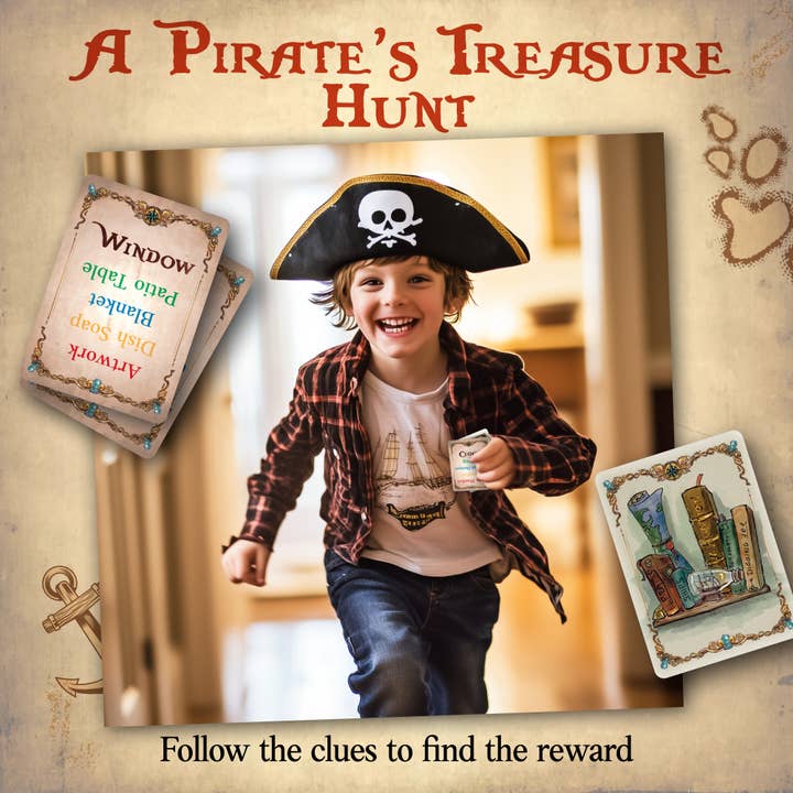 Starlux Games - Wholesale Brain Game - Kids - Word Treasures: Pirate-Themed Scavenger Hunts1