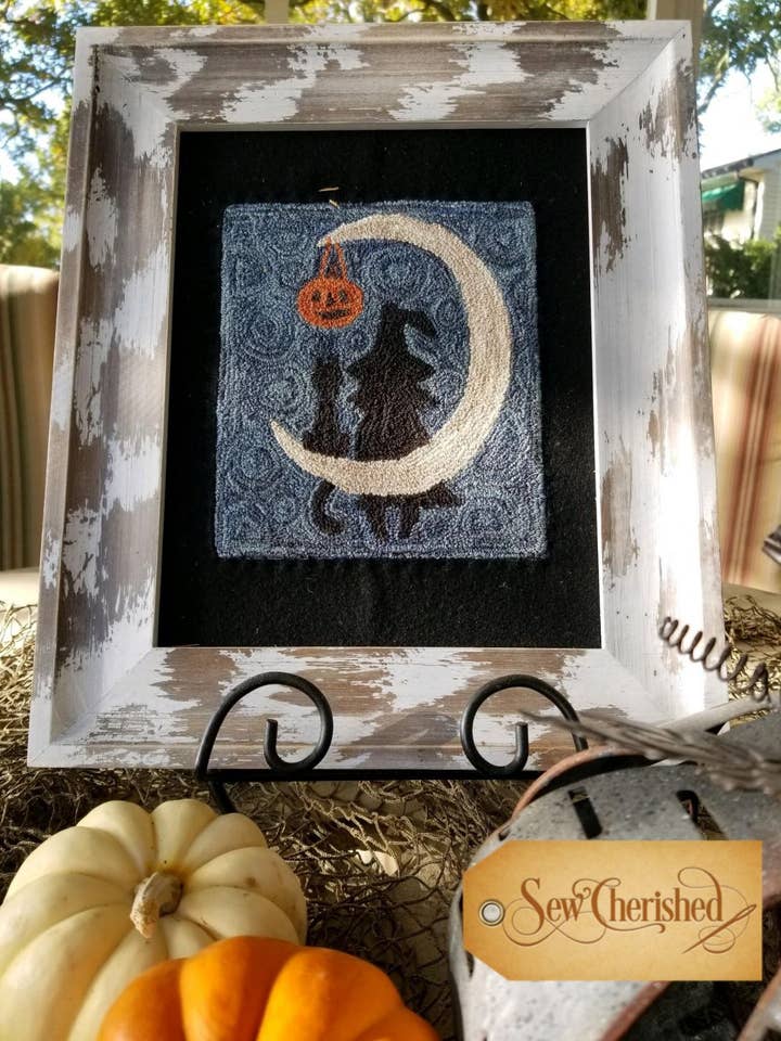 Good Witch Punch Needle Pattern for wholesale by Sew Cherished