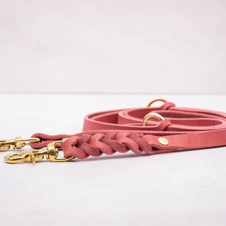 FOR LOVELY DOGS / Linda Jansen - Wholesale Pet Leash - Dog - Old pink leather dog leash1