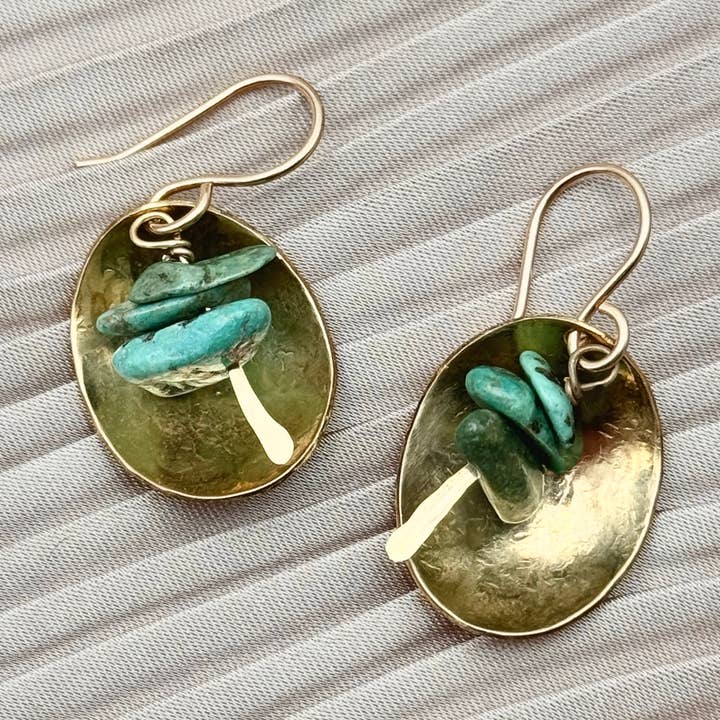 Handmade Dish Earrings for wholesale by Fluff Hardware