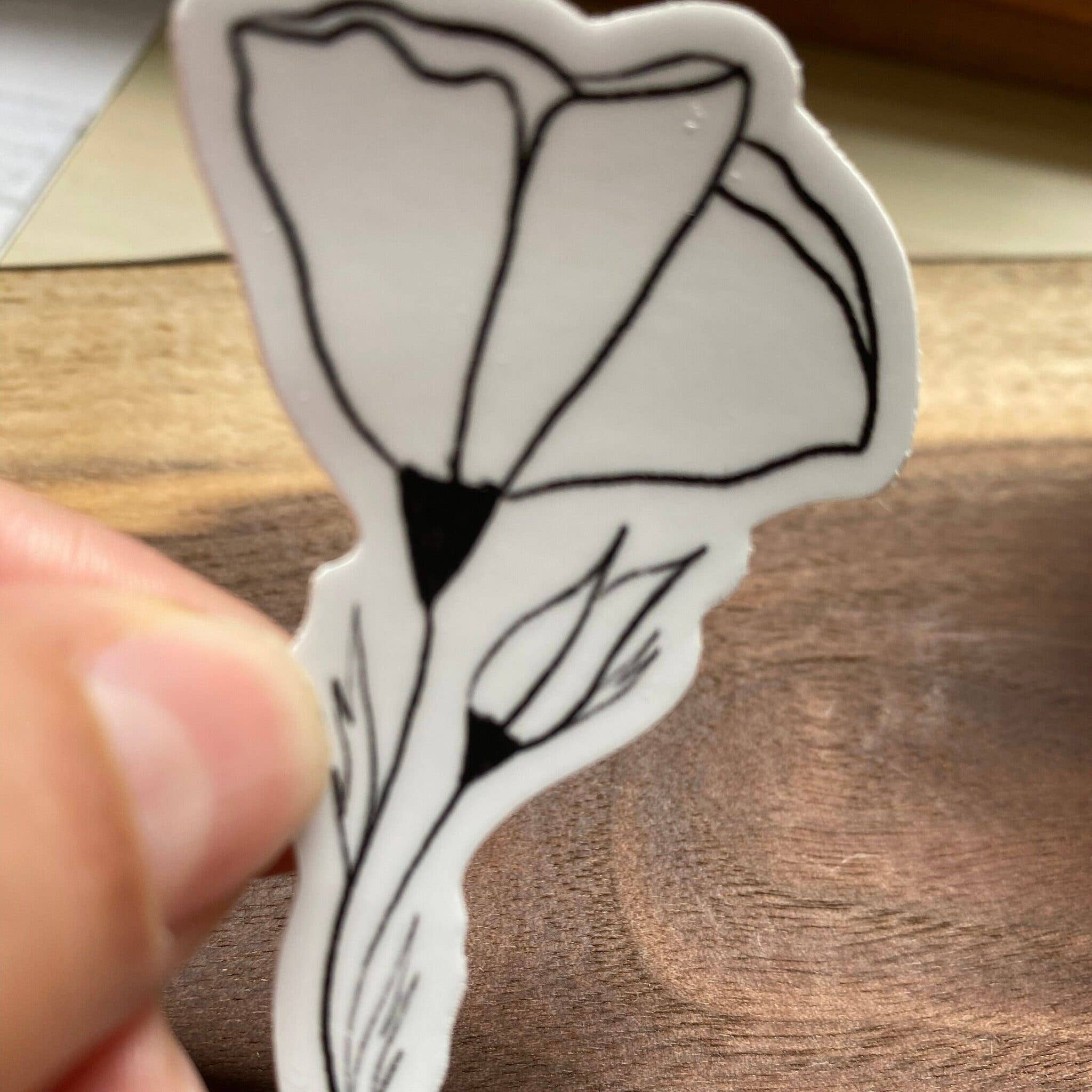 Beth Ann Erickson Designs - Wholesale Sticker - California Poppy Sticker, Flower Stickers for Water Bottle8