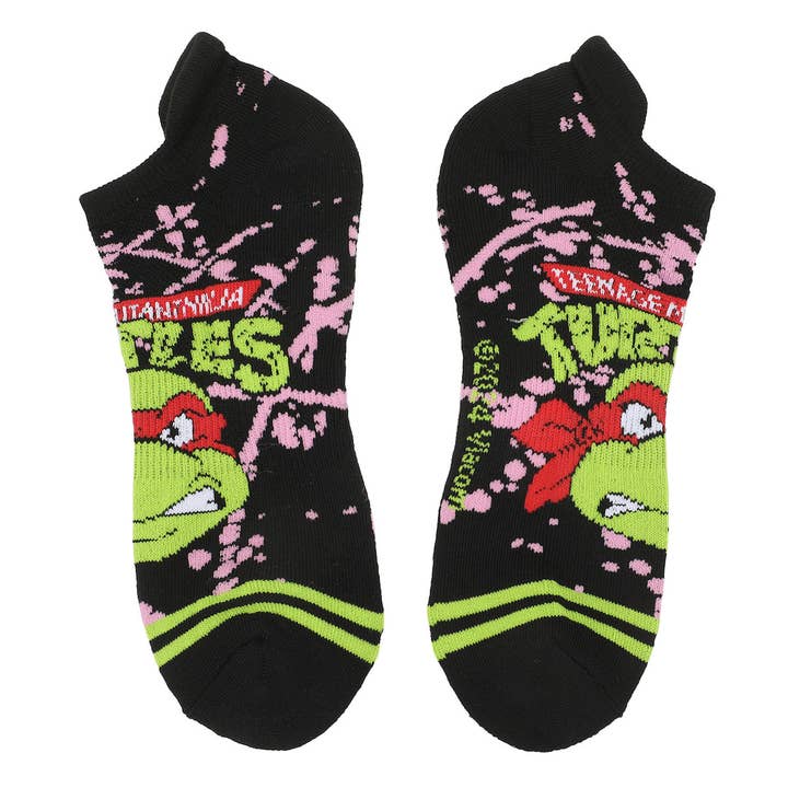 Bioworld Merchandising - Wholesale Socks - Men's - Teenage Mutant Ninja Turtles Men's 5 Pair Ankle Socks