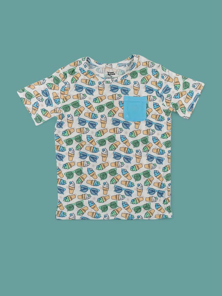 Dream Big Little Co. - Wholesale T-Shirt - Kids - COOL SUMMER DREAM POCKET TEE
