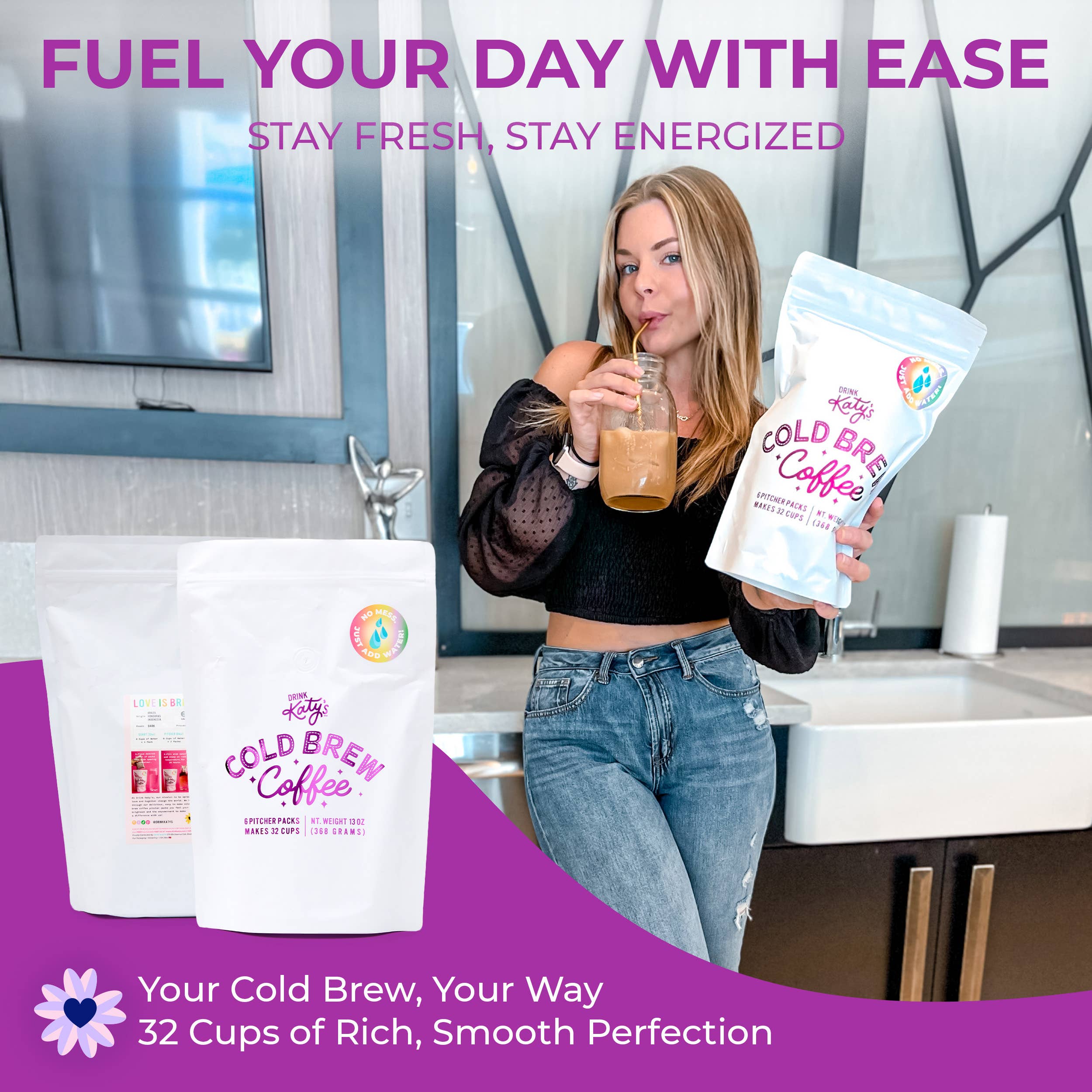 Drink Katy's® - Wholesale Coffee Beans - Cold Brew Pitcher Packs (6)4