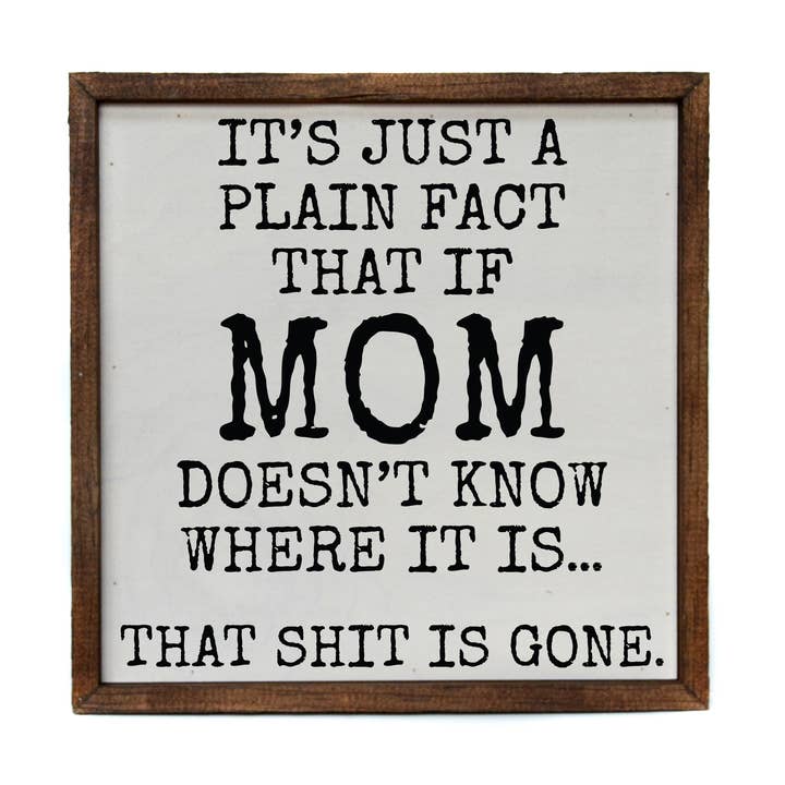 Si Maman Ne Connaît Pas Panneau Drôle de Fête des Mères Décoration Drôle pour la Maison pour la vente par Driftless Studios