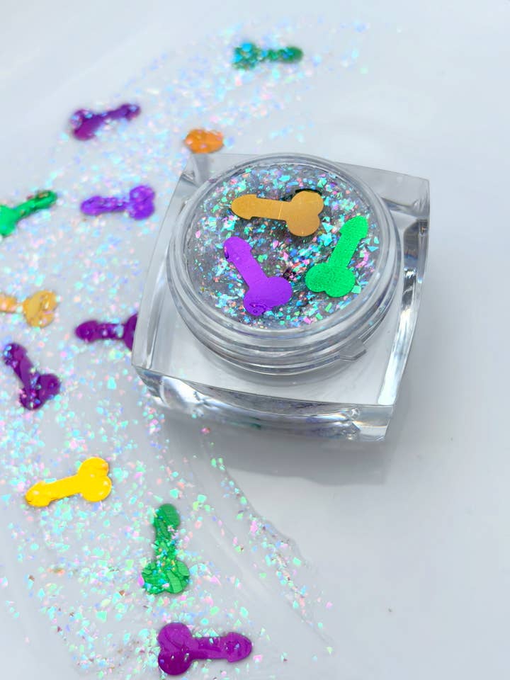 Mardi Gras Krewe du Vieux Face and Body Glitter for wholesale by Nola Glitter Goddess