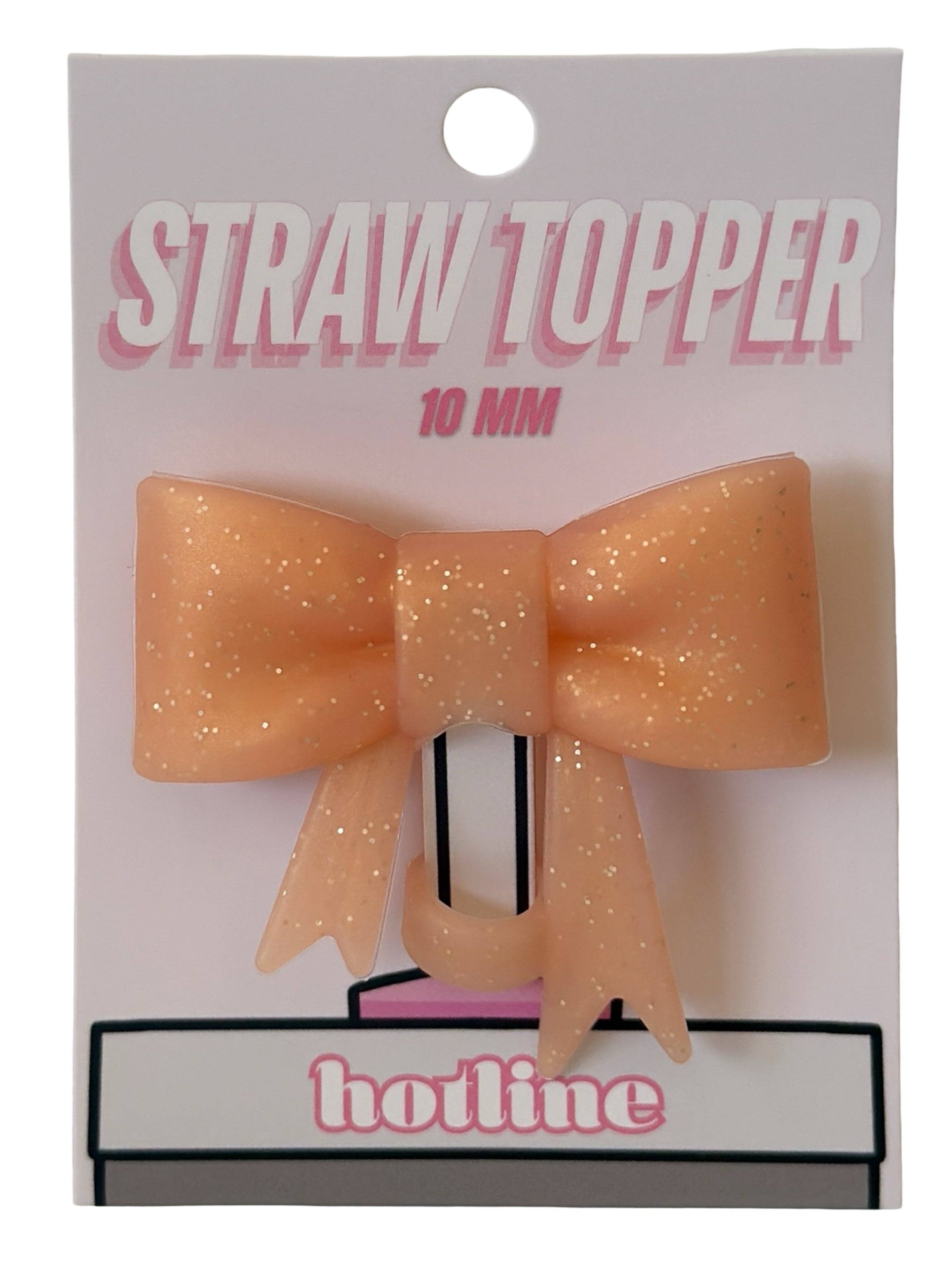 Shop Hotline - Wholesale Drink Topper - Large Bow Straw Toppers25