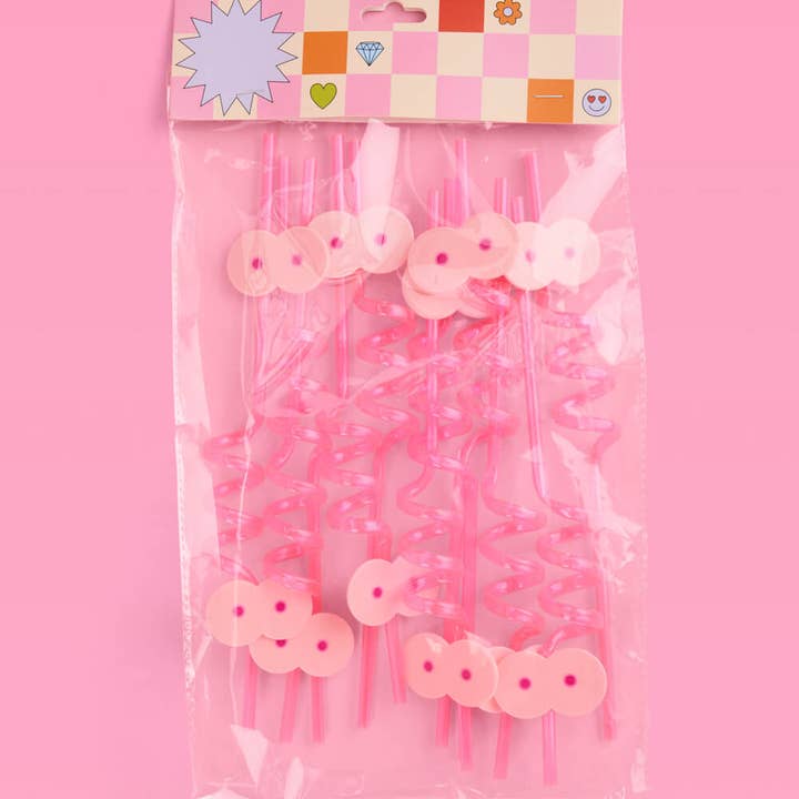 xo, Fetti - Wholesale Drinking Straw - Boob Straws, Lesbian Bachelorette Party