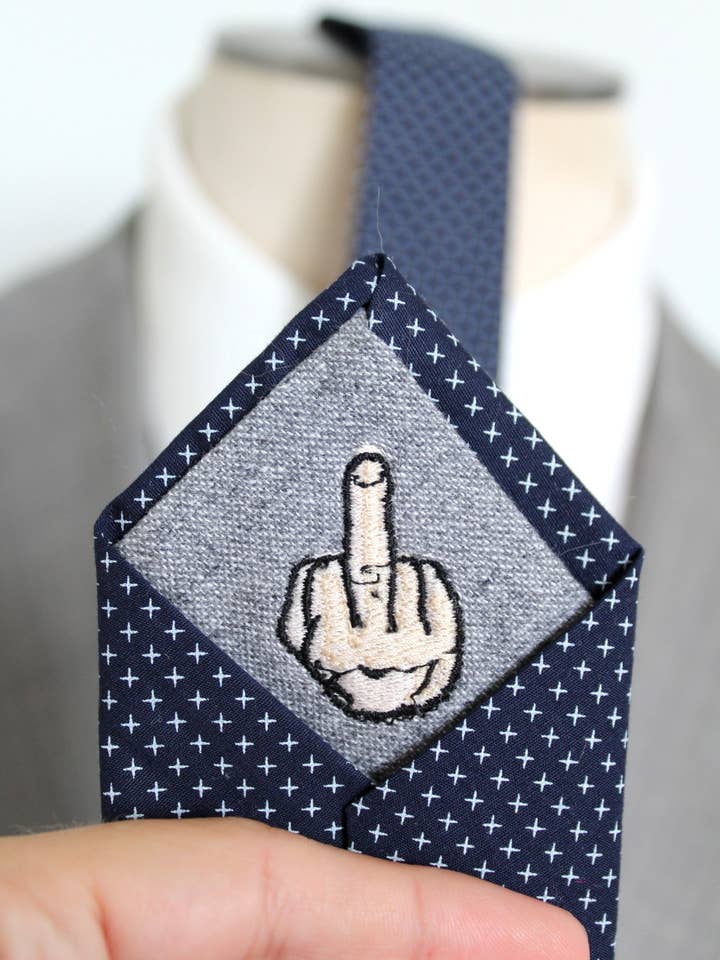 Flippin' The Bird Tie for wholesale by Handsome&Lace