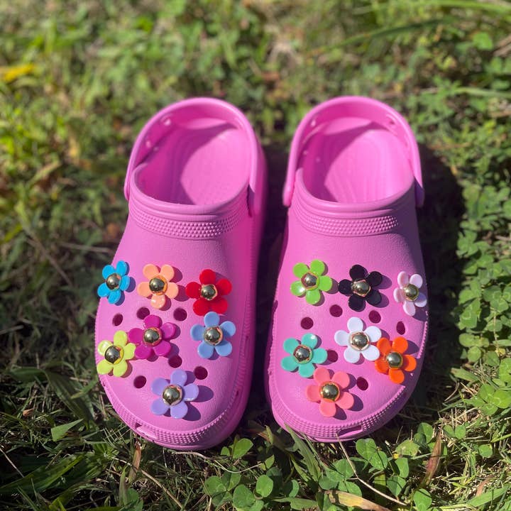 Mini Kitty Designs - Wholesale Shoe Accessories - Golden Flower Croc Charms25