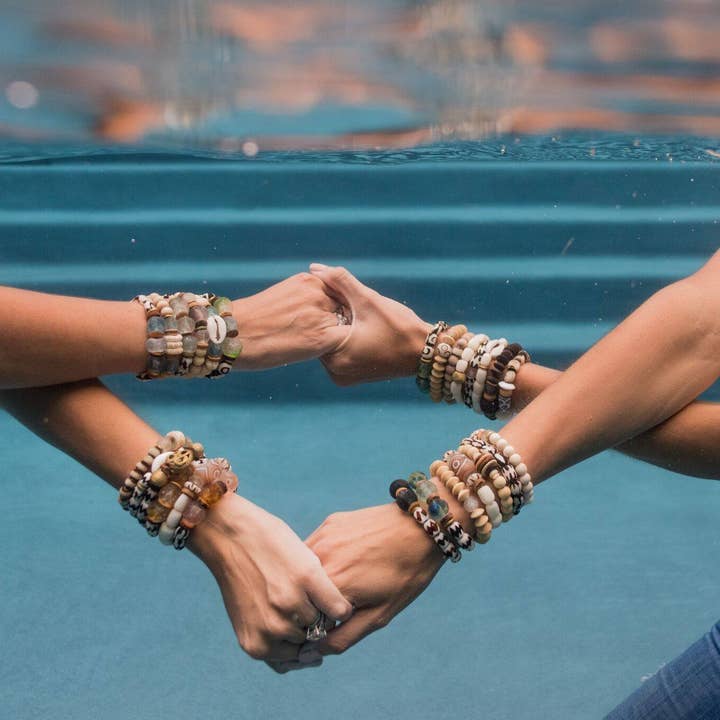 Twine & Twig - Wholesale Jewelry Set - Trio Stack Bracelet Set | Black + Black3