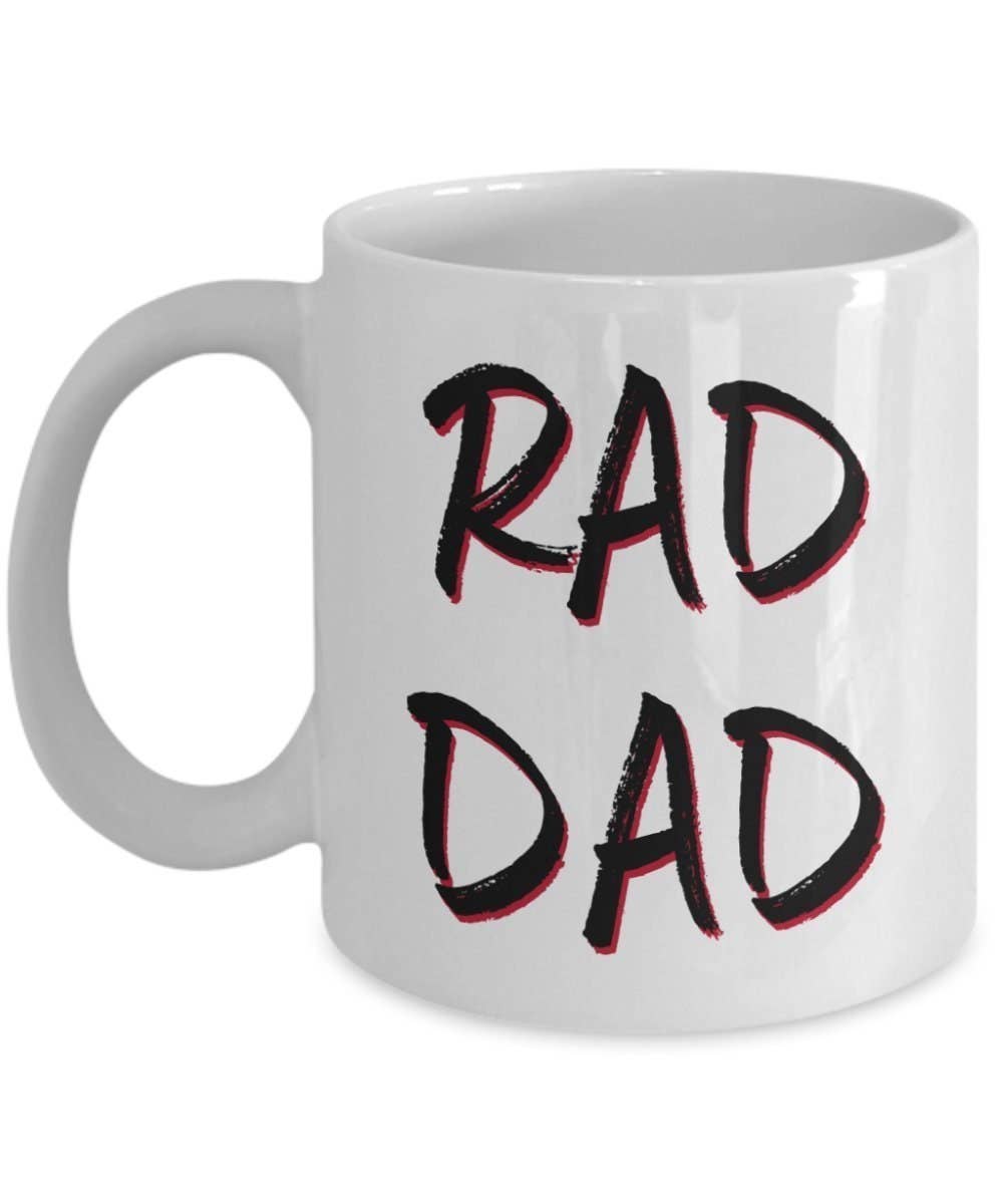 CustomHappy - Wholesale Coffee Mug - Rad Dad Mug - Rad Dad Gift0