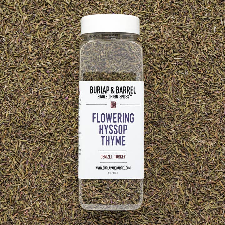 Burlap & Barrel - Wholesale Dried Spice - Flowering Hyssop Thyme - Foodservice Container Spices