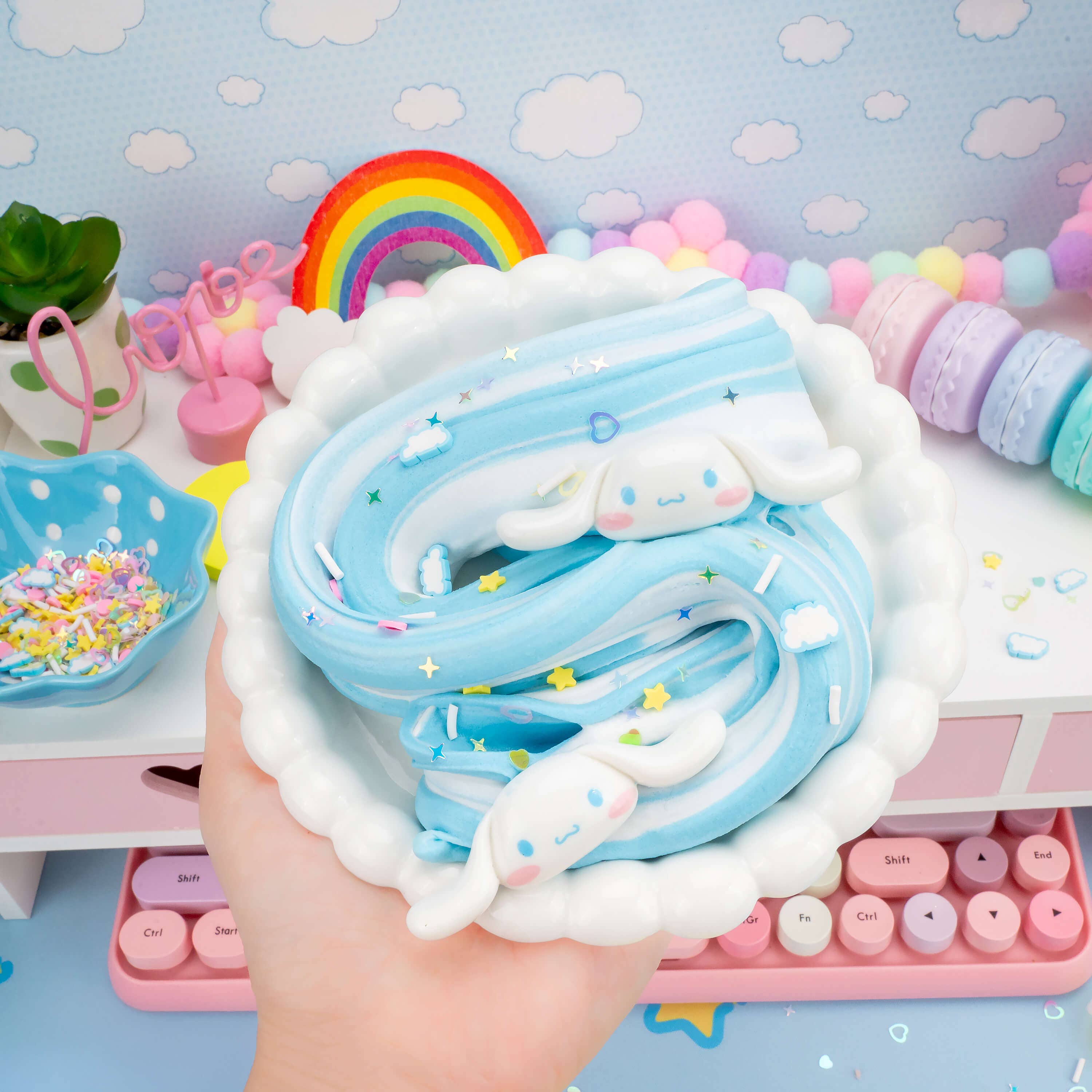 Kawaii Slime Company - Wholesale Putty/Slime - Kids - Cinnamoroll™ Butter Signature Dome™ Slime (4pcs/case)5