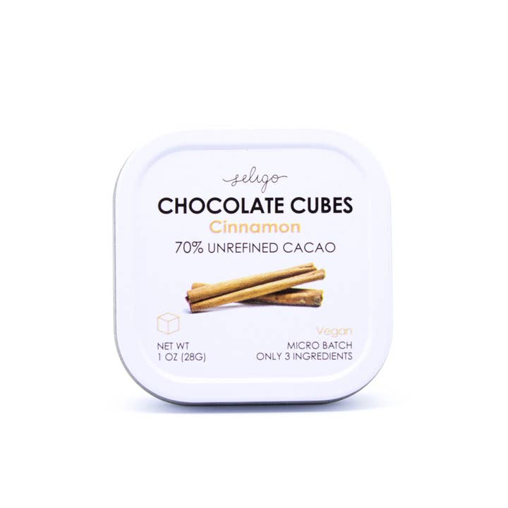 Seligo - Wholesale Chocolate Bar - 70% Unrefined Dark Chocolate Cubes Cinnamon