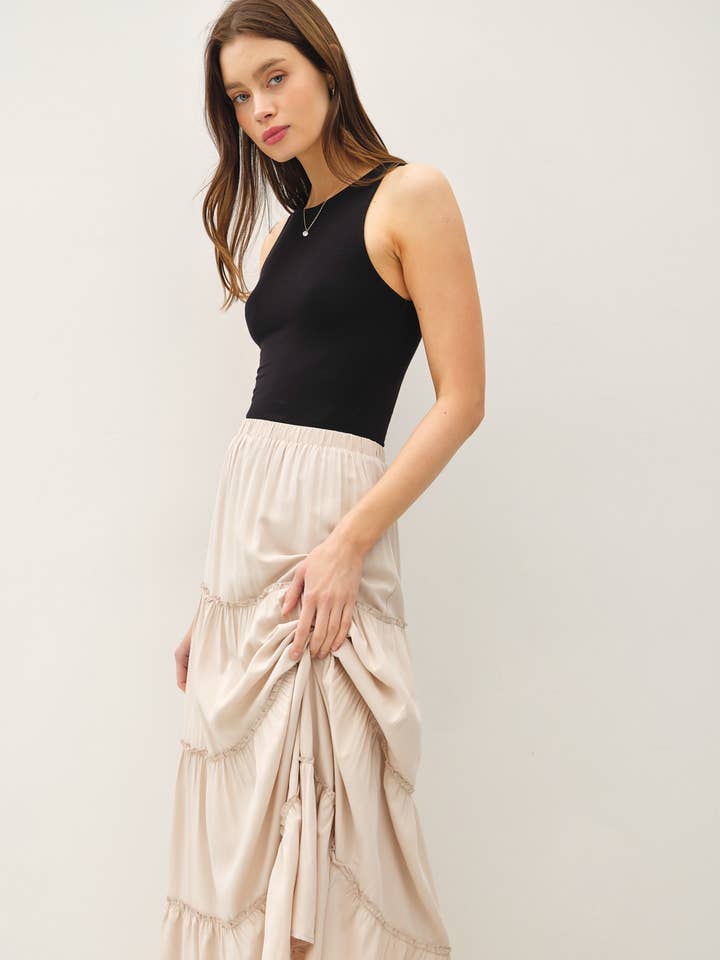 Be Cool - Wholesale Skirt - Women's - TIERED MAXI SKIRT13