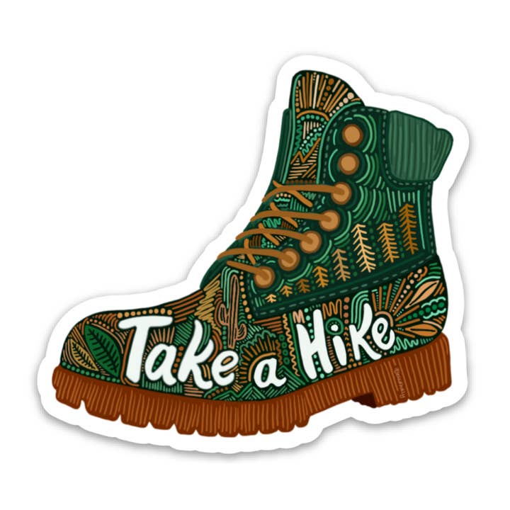 Autocolante Vinil 'Take a Hike' Botas ao Ar Livre, 3in por atacado de Jessica Holly Creative