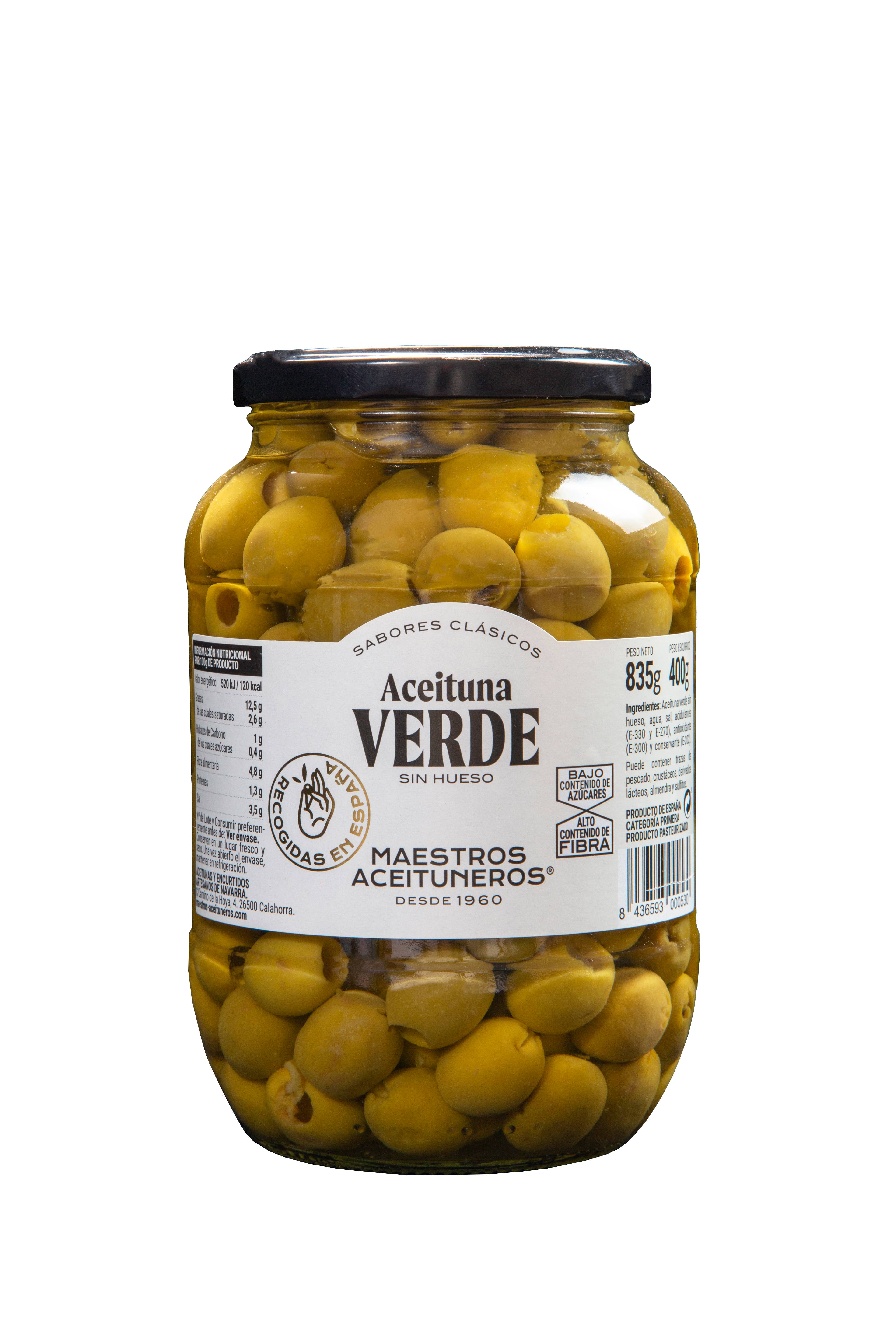 MAESTROS ACEITUNEROS - Wholesale Olives - Boneless Chamomile Green Olive0