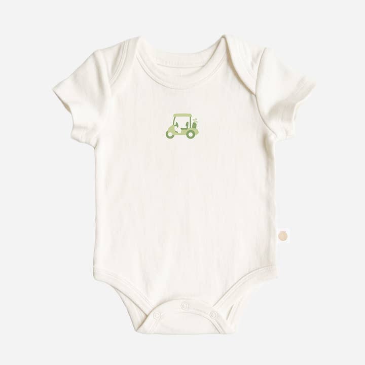 Onesie Golf Baby Romper Organic Cotton Gift Graphic Bodysuit for wholesale by The Blueberry Hill