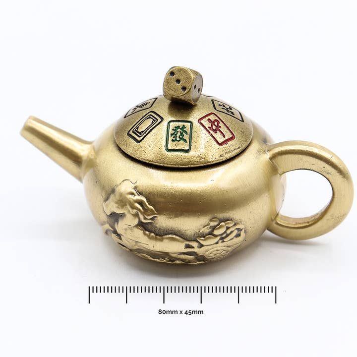 AWGifts Europe - Wholesale Tea Pot - 3x Feng Shui Fortune - Lucky Teapot with Dice Spin1